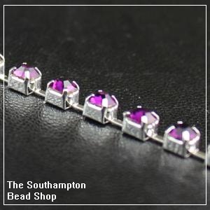 rhinestone trimming-Amethyst 3.5mm 50cm